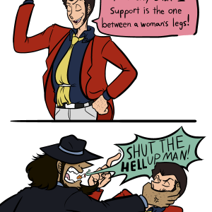 Lupin in the early 2000's (Colored)